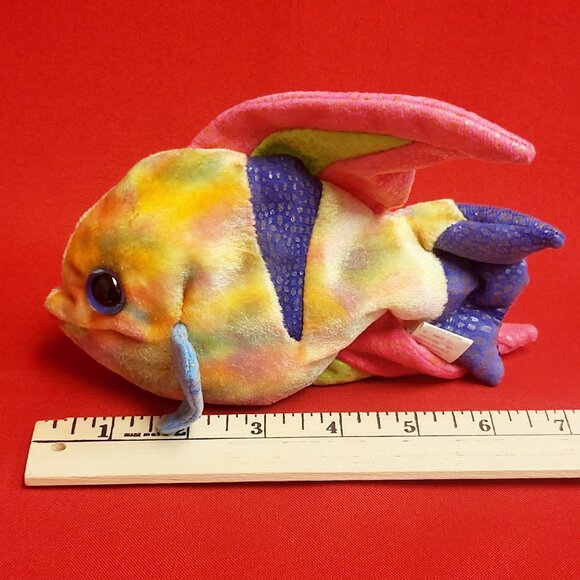 Ty Beanie Babies Aruba The Angel Fish 2000 Animal Plush Stuff Toy - Picture 9 of 12
